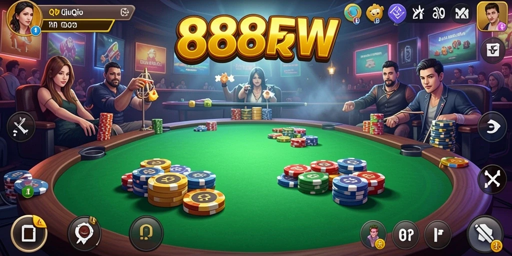 Gameplay seru QiuQiu di 888FW dengan tampilan menarik.