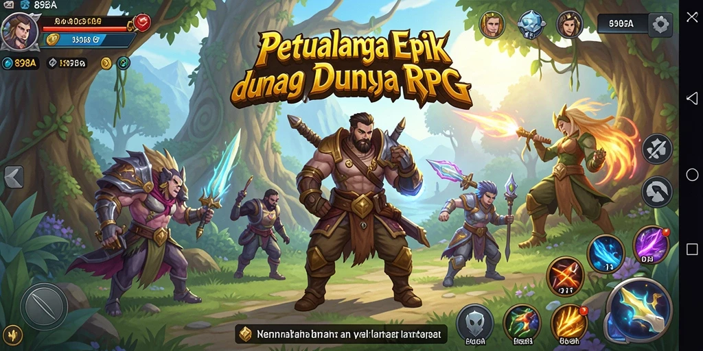 Tampilan gameplay RPG mendebarkan dalam 898A dengan aksi yang intens.