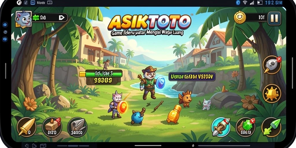 Tampilan menarik dari gameplay ASIKTOTO saat mengelola bisnis Idle.