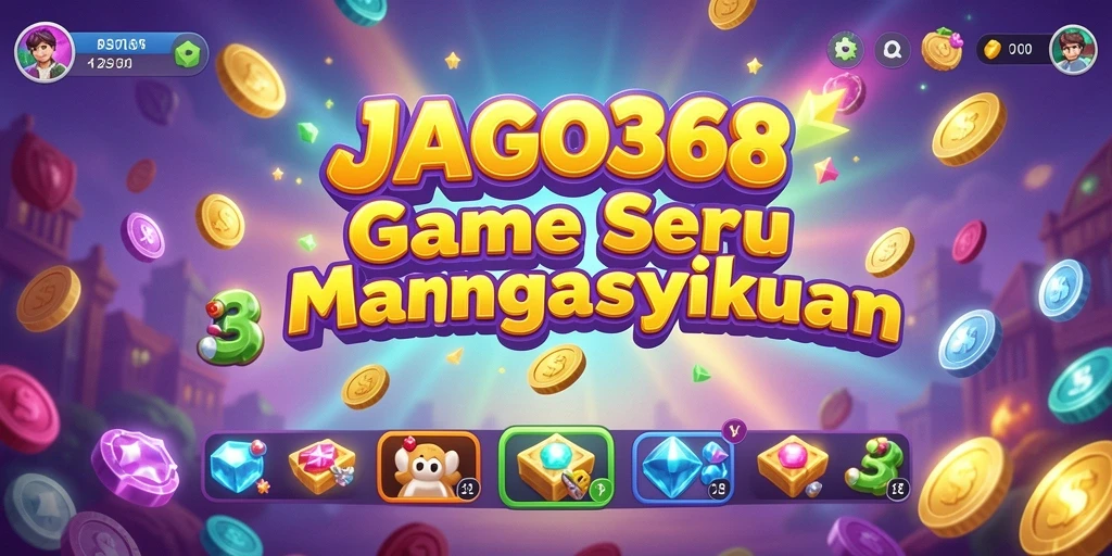 Tampilan gameplay seru di JAGO368 dengan elemen Match-3 yang menantang.