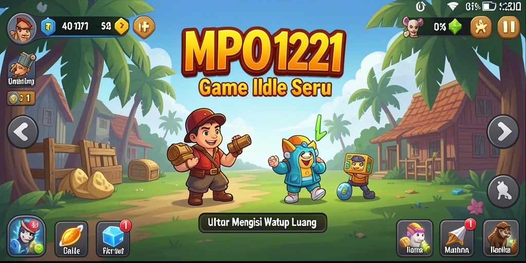 Tampilan gameplay MPO1221 dengan elemen Idle yang menarik.