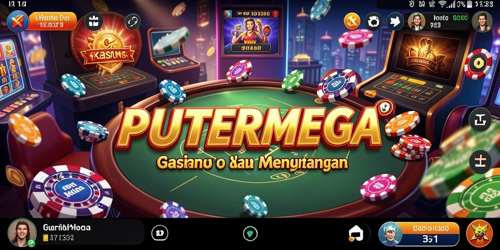 Screenshot utama PUTERMEGA menampilkan gameplay Kasino yang mengasyikkan.