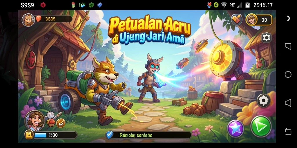 Tampilan gameplay S9S9 yang seru dan penuh aksi.