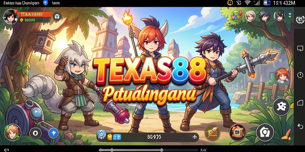 Tampilan gameplay seru dari karakternya yang penuh warna.