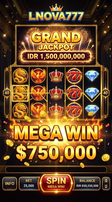 Screenshot tampilan utamanya di lnova777.